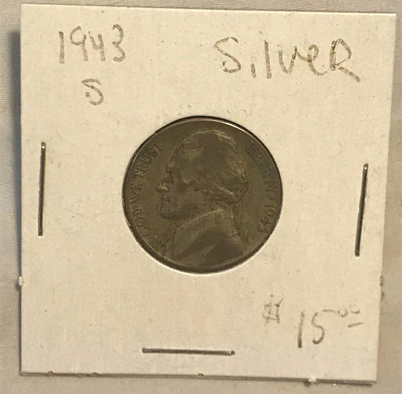 lot 3050 image: 1943-S Jefferson Head Nickel - From Old Coin Collection