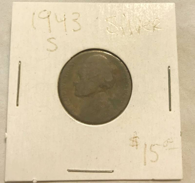 lot 3051 image: 1943-S Jefferson Head Nickel - From Old Coin Collection