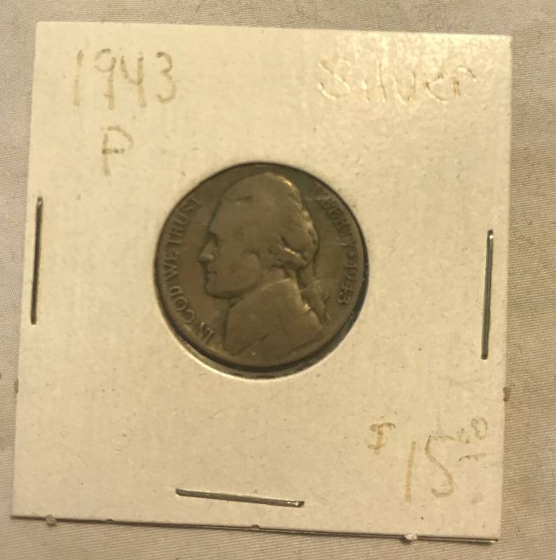 lot 3053 image: 1943-P Jefferson Head Nickel - From Old Coin Collection