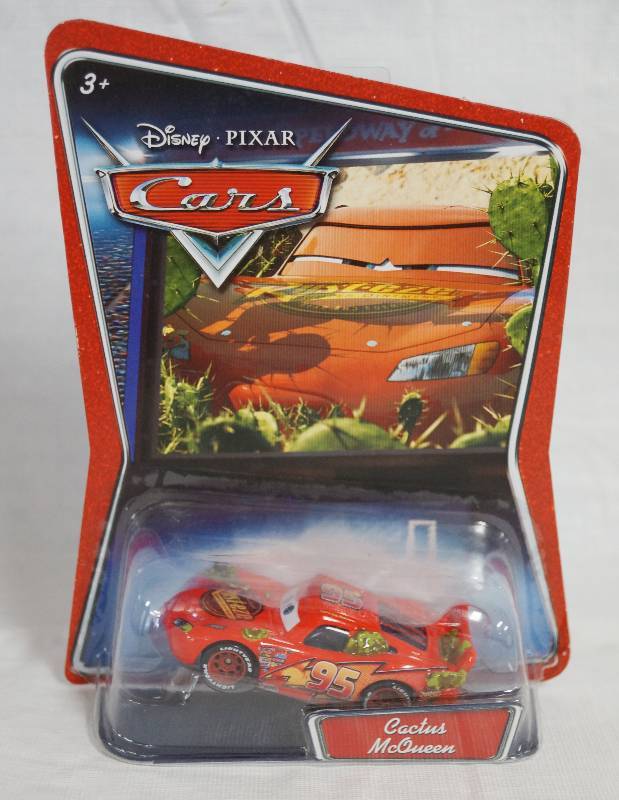lot 4147 image: Disney Pixar Cars Die Cast Cactus Lightning McQueen #07 toy car by Mattel  NEW in Original Package