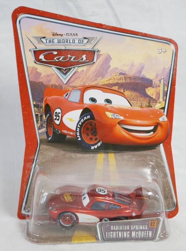 lot 4149 image: Disney Pixar Cars Die Cast toy Radiator Springs Lightning McQueen #02 car by Mattel  NEW in Original Package