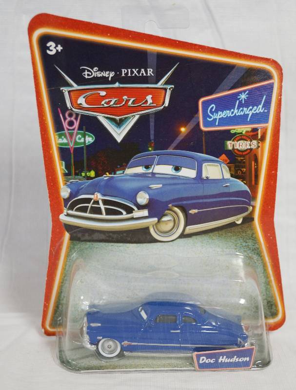 lot 7334 image: Disney Pixar Cars Die Cast Supercharged Doc Hudson toy car - Mattel Series 2 NEW in Original Package