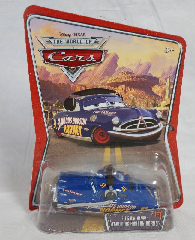 lot 7335 image: Disney Pixar Cars Die Cast Pit Crew Hudson Hornet #33 toy car - Mattel Series 3 NEW in Original Package