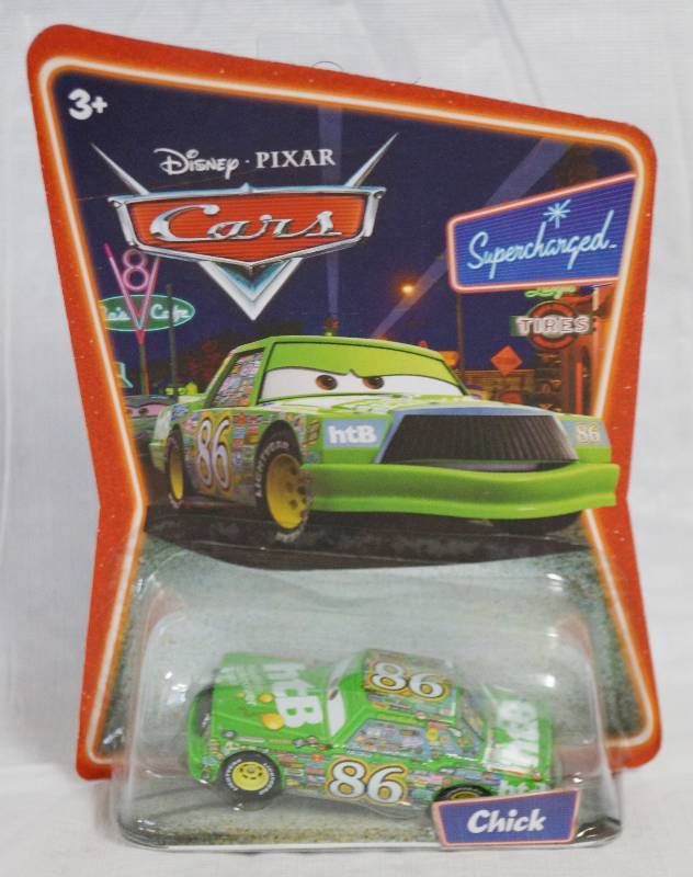 lot 7337 image: Disney Pixar Cars Die Cast Supercharged Edition Chick toy car by Mattel Series 2 - NEW in Original Package