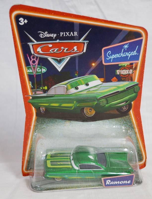 lot 7347 image: Disney Pixar Cars Die Cast toy Supercharged Ed. Green Ramone by Mattel Series 2 - NEW in Original Package