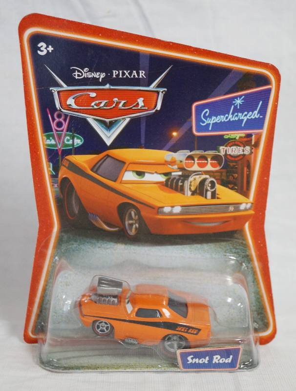 lot 7352 image: Disney Pixar Cars Die Cast toy Supercharged Edition Hot Rod by Mattel Series 2 - NEW in Original Package