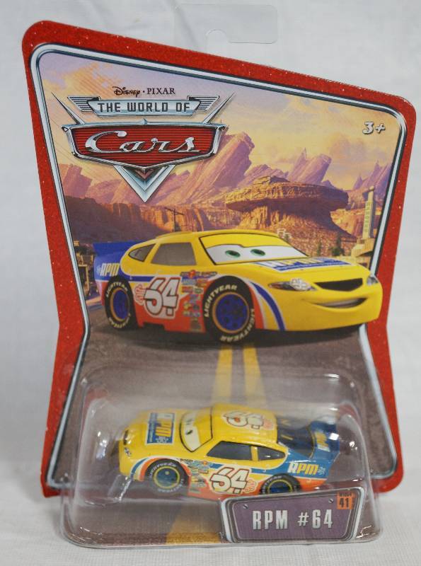 lot 7359 image: Disney Pixar Cars Die Cast RPM #64 (#41) toy car Mattel Series 3 - NEW in Original Package