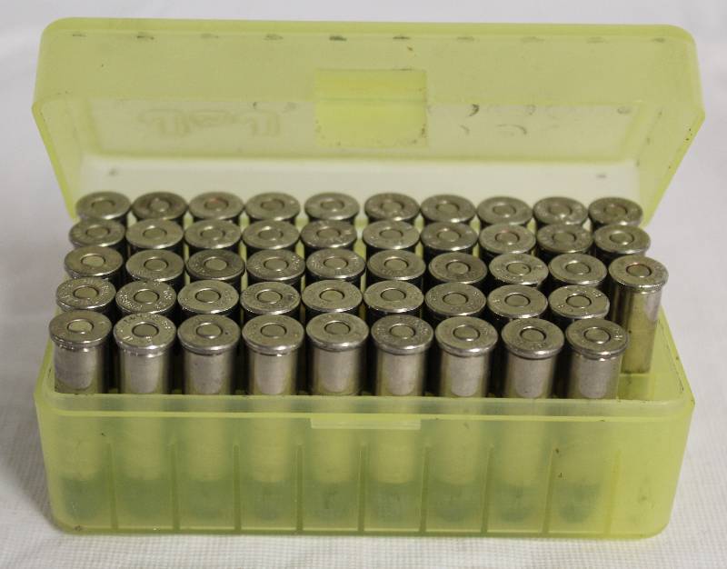 lot 9231 image: J&J Ammo Box filled w 38 Special Bullets Quantity of 48 Cartridges