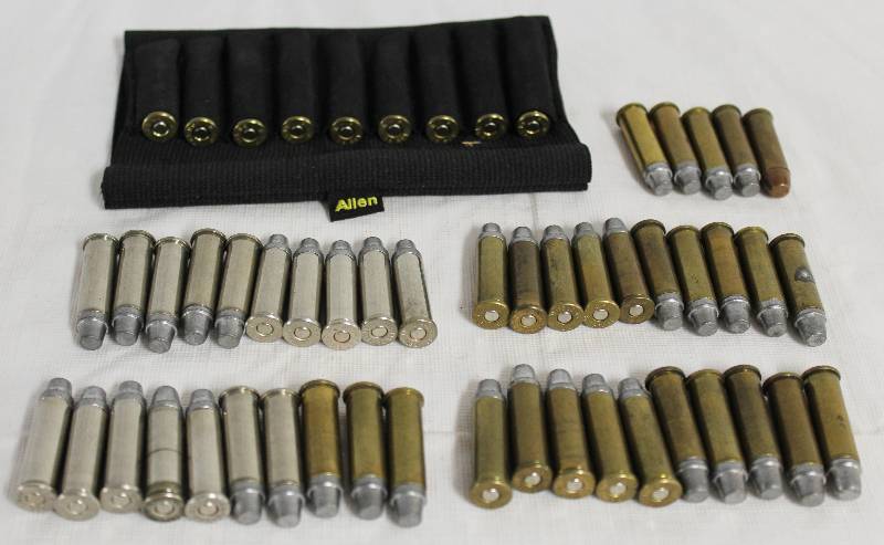 lot 9240 image: Lot of 38 Special Cartridges  Bullets w Nice Allen Arm Band Qty of 54