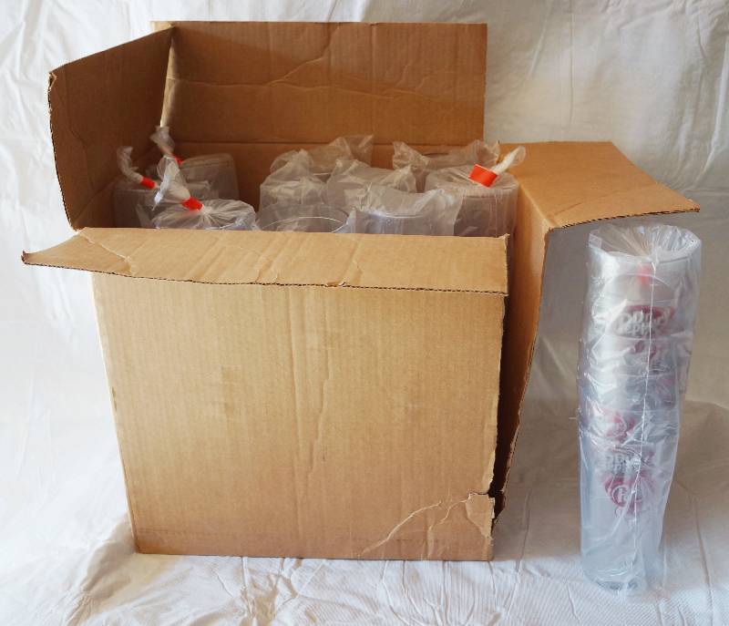 lot 4203 image: Lot of Plastic Dr. Pepper Tumblers Cups- New in Bags Very Cool