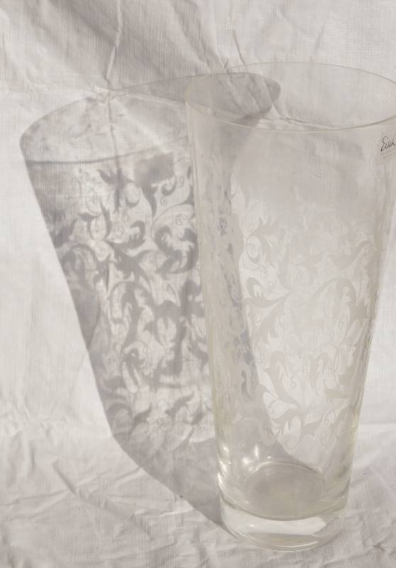 lot 4114 image: Eisch Glaskultur Lace Vase- German Made Glassware- Very Beautiful