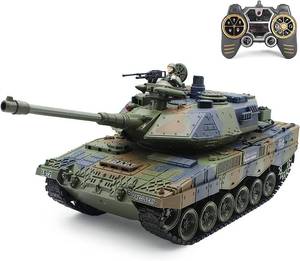 lot 52078 image: Fistone RC Tanks with Bullet Launch Function 118 Scale German Leopard Army 2.4G Remote Control Tank Toys for Kids Boys Girls-Retail-$99.99