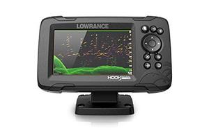 lot 52109 image: Lowrance HOOK Reveal 5 SplitShot - 5-inch Fish Finder with SplitShot Transducer, Preloaded C-MAP US Inland Mapping-Retail-$389.99