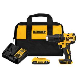 lot 55086 image: DEWALT 20V MAX Cordless Drill Driver, 12 Inch, 2 Speed, XR 2.0 Ah Battery and Charger Included (DCD777D1)-Retail-$159.99