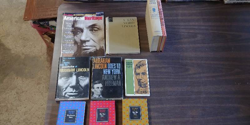 lot 217 image: Abraham Lincoln Book Lot
