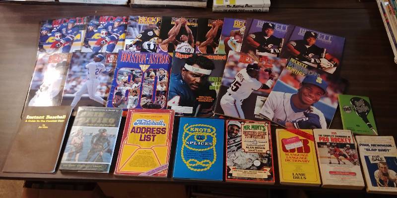 lot 222 image: Vintage Sports Book and Magazine Lot