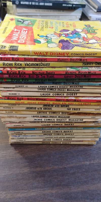 lot 234 image: Vintage Archie, Laugh, Walt Disney, Richie Rich Comic Digest Lot