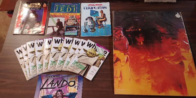 lot 256 image: Vintage Star Wars Lot 1980 Poster, Return of the Jedi Book, MUCH MORE