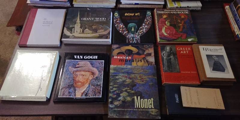 lot 260 image: Art and Artist Book Lot (Monet, Van Gogh, more)