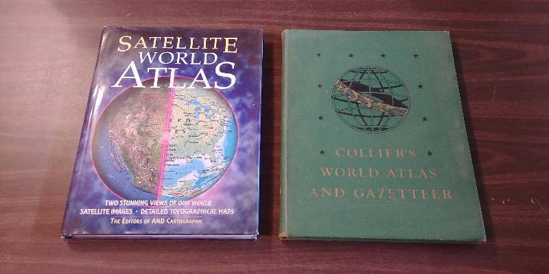 lot 266 image: Vintage and Collectible World Atlas Book Lot