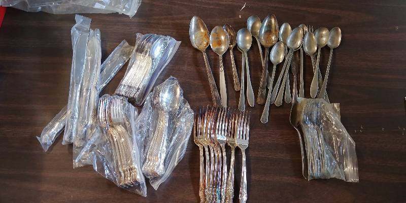 lot 290 image: Silver Plated Silverware Lot