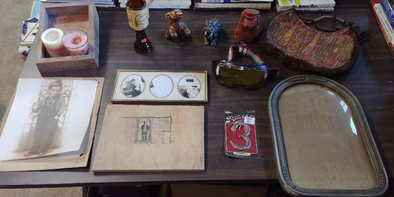 lot 301 image: Misc. Lot (Antique Pictures and Frames, Folk Art, More...)