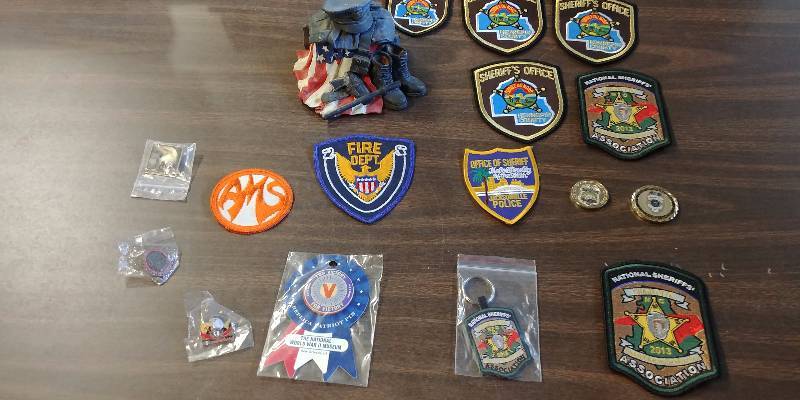 lot 307 image: Law Enforcement Patches and Challenge Coins