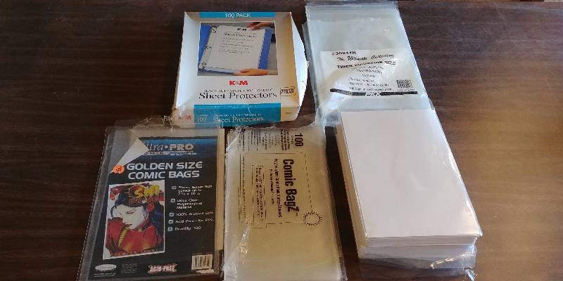 lot 7239 image: Comic Book Preservation Lot Bags and Boards
