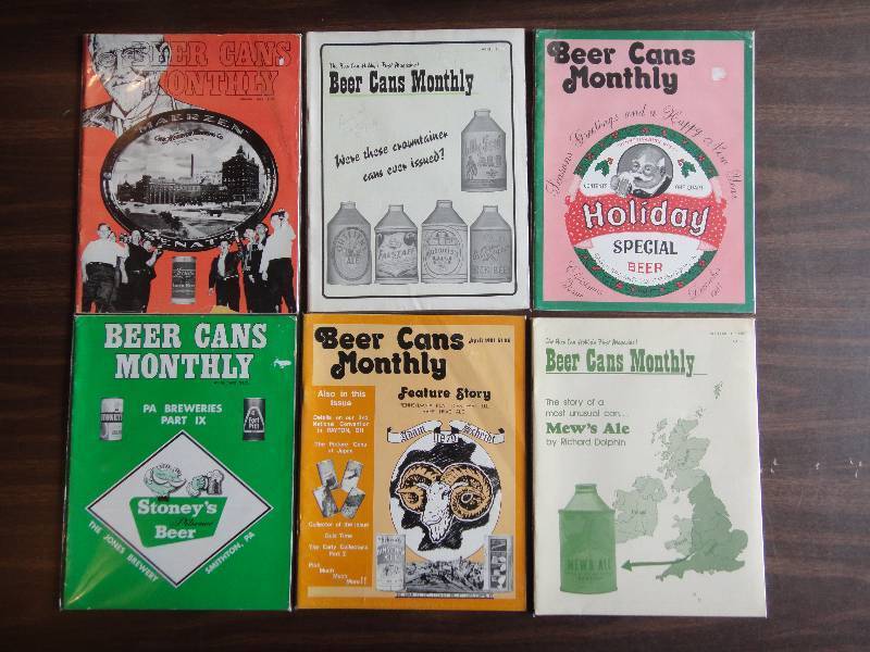 lot 107 image: Beer Cans Monthly Vintage Magazine Lot