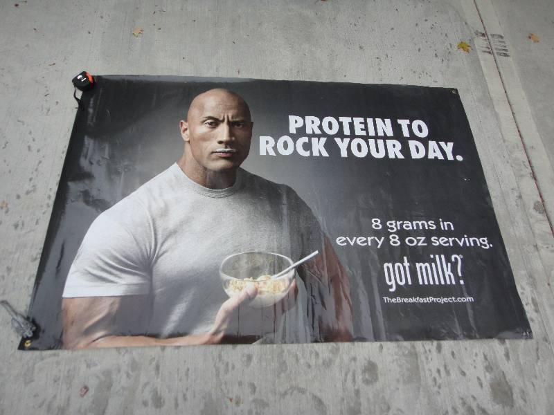 lot 140 image: The Rock Got Milk Poster