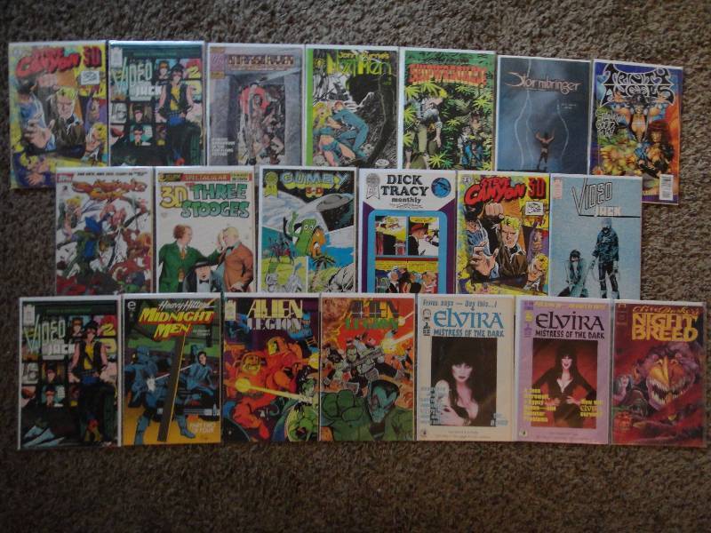 lot 1418 image: Huge Lot of Cult Comic Books, Elvira, 3-Stooges, Clive Barker, MORE...