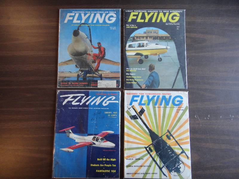 lot 1438 image: Vintage 1950s Flying Magazine Lot