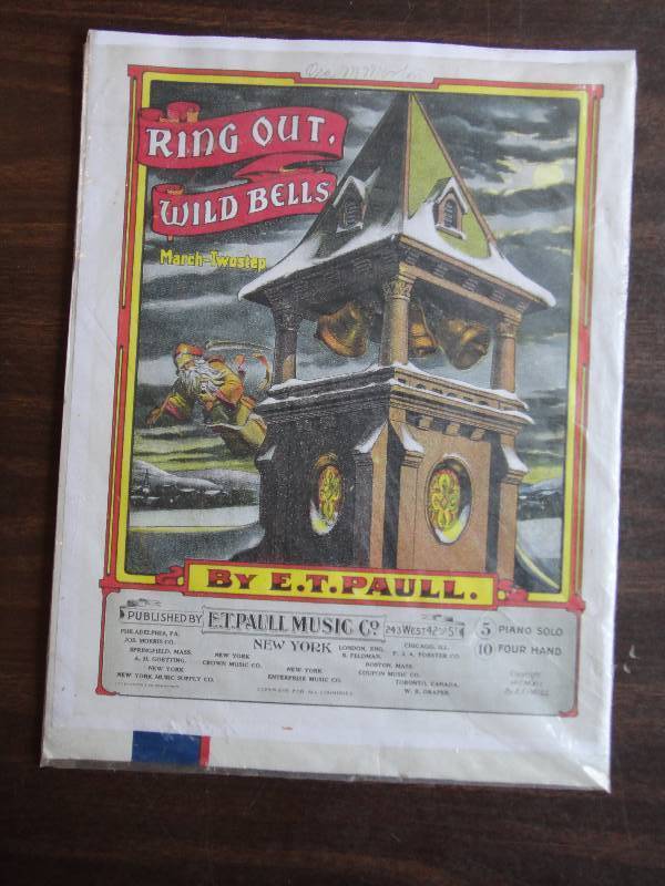 lot 168 image: Ring Out, Wild Bells Music Cover