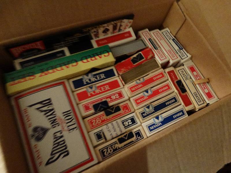 lot 672 image: Box of playing cards