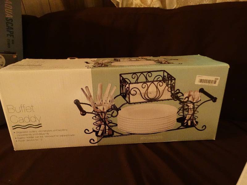 lot 695 image: Metal buffet caddie in box