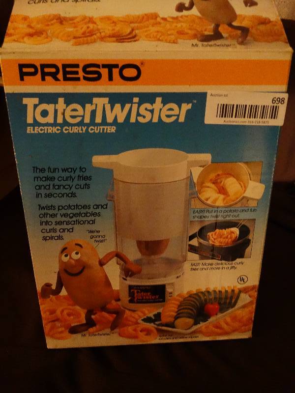 lot 698 image: Presto tater twister in box.