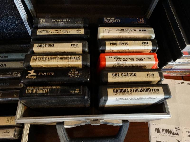 lot 740 image: Cassette tapes & 8 track tapes