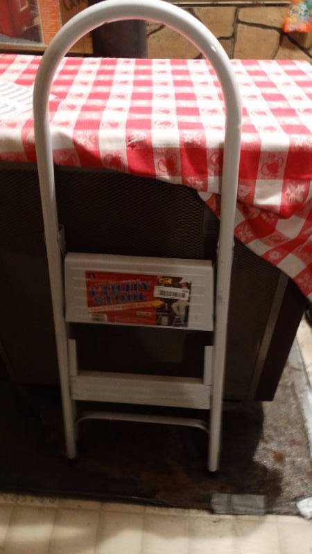 lot 593 image: Folding step stool
