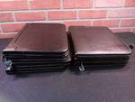 Genuine Leather Office Portfolio with Notepad and Tablet Holder