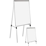 Staples Silver Easy Clean Dry Erase Quad Pad Easel