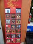 Variety Of Christmas CD's With Sturdy Cardboard Retail Product Display