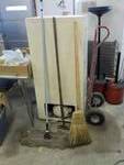 Dust mop ,broom and scraper