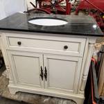 Vanity cabinet with granite top