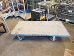 Large flatbed cart with pnumatic tires