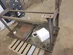 Old metal welding table, c-clamps included