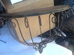 Nice 24 inch wide iron wall shelf as picture