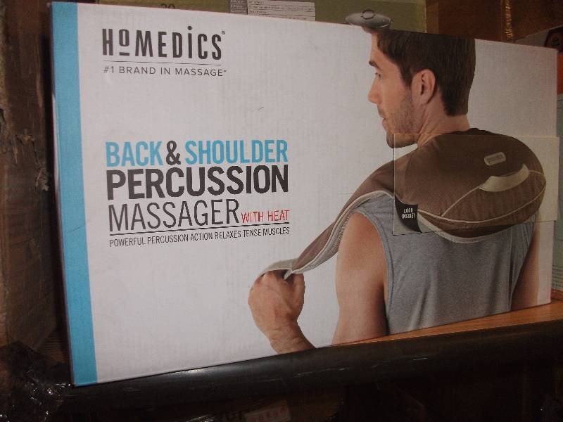 lot 3194 image: HoMedics NMS-600 Back and Shoulder Percussion Massager with Heat
