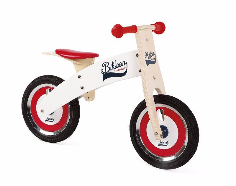 lot 3151 image: Janod Bikloon Red and White Balance Bike