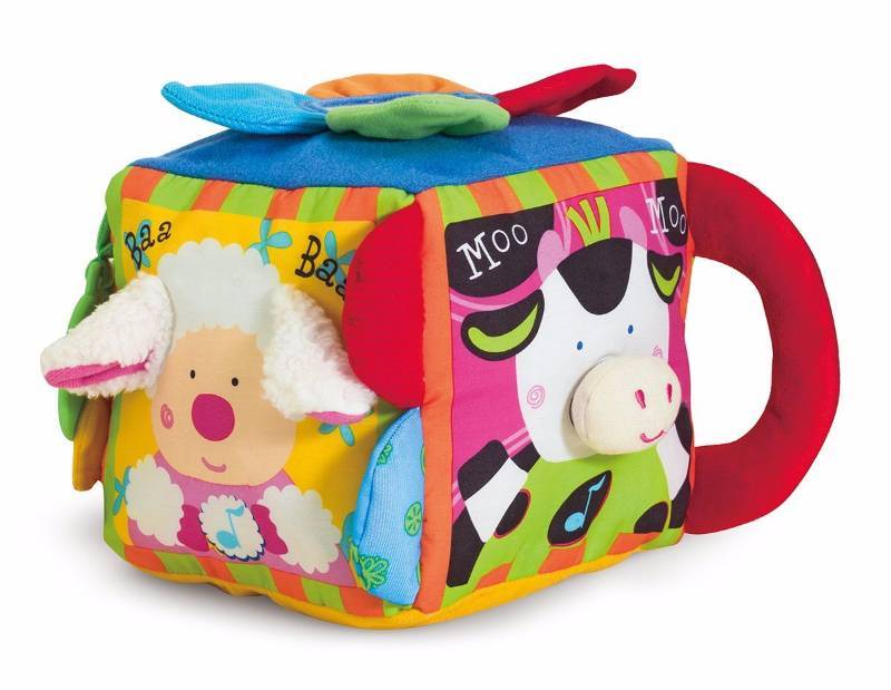 lot 3156 image: Melissa & Doug Ks Kids Musical Farmyard Cube Educational Baby Toy