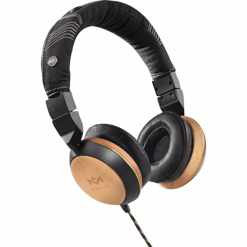 lot 3188 image: The House of Marley Stir It Up On-Ear Headphones - Freedom Collection - Three-Button Apple Mic (EM-FH013-HA)
